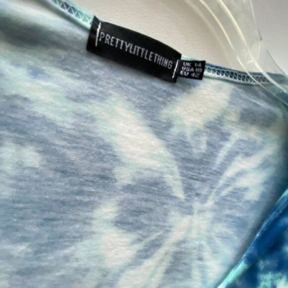 Pretty Little Thing Tie Dye Button up Top size 10 - Picture 5 of 6